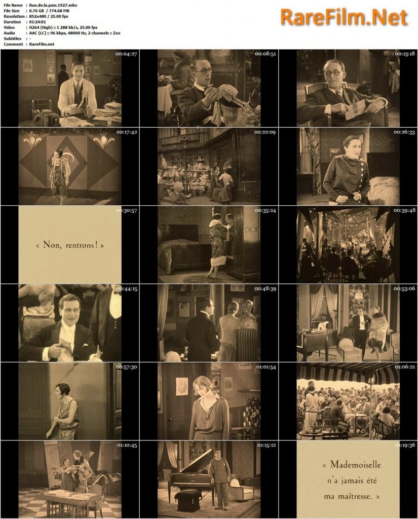 Rue de la paix (1927) - Henri Diamant-Berger