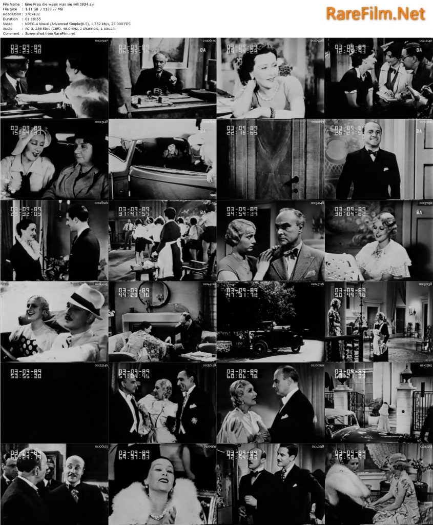 A Woman Who Knows What She Wants (1934) - Victor Janson
