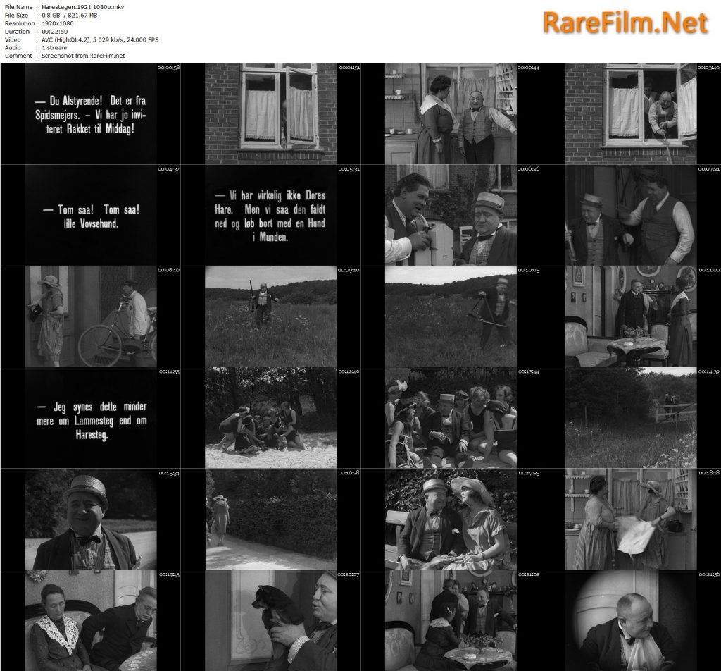 The Roast Hare (1921) - Lau Lauritzen