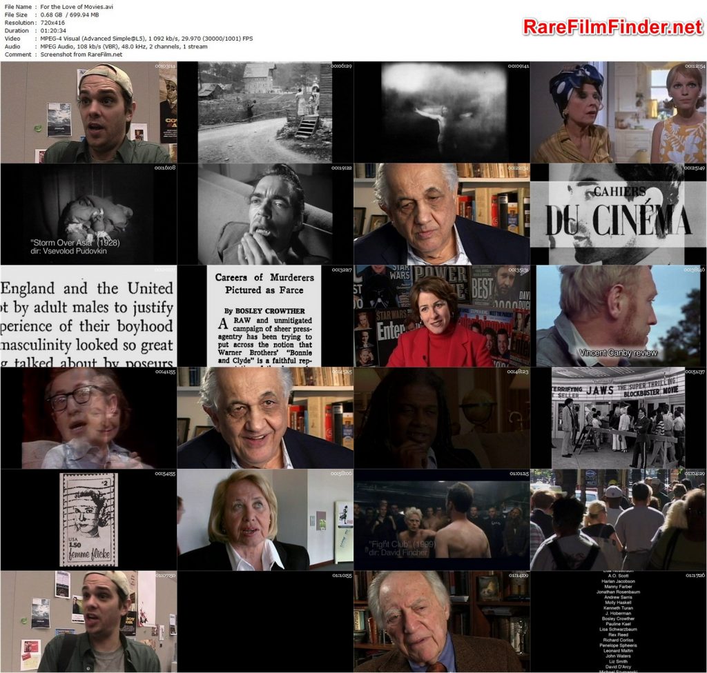 For the Love of Movies: The Story of American Film Criticism (2009)