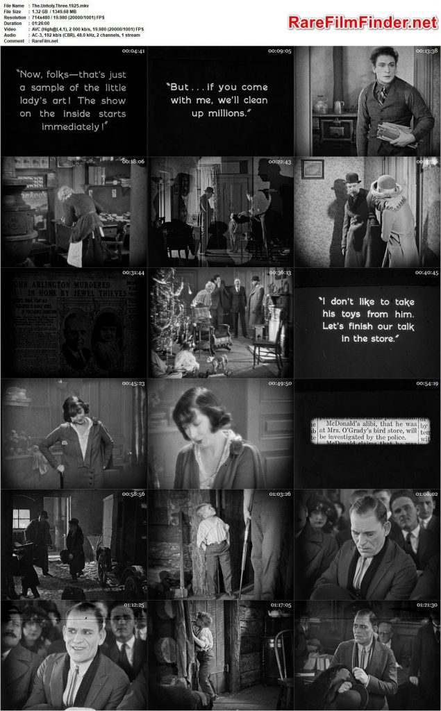 The Unholy Three (1925) - Tod Browning